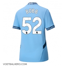 Manchester City Oscar Bobb #52 Thuis tenue Dames 2024-25 Korte Mouwen