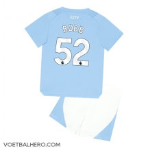 Manchester City Oscar Bobb #52 Thuis tenue Kids 2023-24 Korte Mouwen (+ broek)