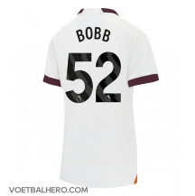 Manchester City Oscar Bobb #52 Uit tenue Dames 2023-24 Korte Mouwen