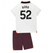 Manchester City Oscar Bobb #52 Uit tenue Kids 2023-24 Korte Mouwen (+ broek)