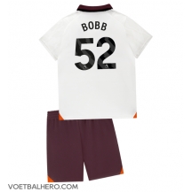 Manchester City Oscar Bobb #52 Uit tenue Kids 2023-24 Korte Mouwen (+ broek)