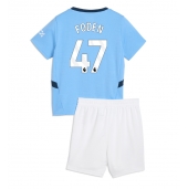 Manchester City Phil Foden #47 Thuis tenue Kids 2024-25 Korte Mouwen (+ broek)