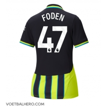 Manchester City Phil Foden #47 Uit tenue Dames 2024-25 Korte Mouwen