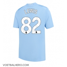 Manchester City Rico Lewis #82 Thuis tenue 2023-24 Korte Mouwen