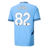 Manchester City Rico Lewis #82 Thuis tenue 2024-25 Korte Mouwen