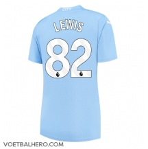 Manchester City Rico Lewis #82 Thuis tenue Dames 2023-24 Korte Mouwen