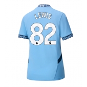 Manchester City Rico Lewis #82 Thuis tenue Dames 2024-25 Korte Mouwen