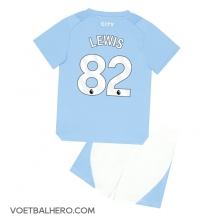 Manchester City Rico Lewis #82 Thuis tenue Kids 2023-24 Korte Mouwen (+ broek)