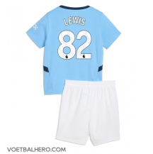 Manchester City Rico Lewis #82 Thuis tenue Kids 2024-25 Korte Mouwen (+ broek)