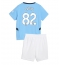 Manchester City Rico Lewis #82 Thuis tenue Kids 2024-25 Korte Mouwen (+ broek)