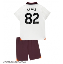 Manchester City Rico Lewis #82 Uit tenue Kids 2023-24 Korte Mouwen (+ broek)