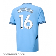 Manchester City Rodri Hernandez #16 Thuis tenue 2024-25 Korte Mouwen