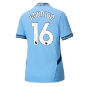 Manchester City Rodri Hernandez #16 Thuis tenue Dames 2024-25 Korte Mouwen