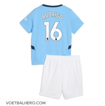 Manchester City Rodri Hernandez #16 Thuis tenue Kids 2024-25 Korte Mouwen (+ broek)