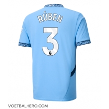 Manchester City Ruben Dias #3 Thuis tenue 2024-25 Korte Mouwen