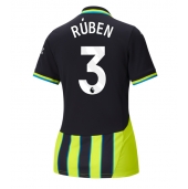 Manchester City Ruben Dias #3 Uit tenue Dames 2024-25 Korte Mouwen