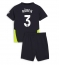 Manchester City Ruben Dias #3 Uit tenue Kids 2024-25 Korte Mouwen (+ broek)