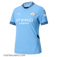 Manchester City Thuis tenue Dames 2024-25 Korte Mouwen