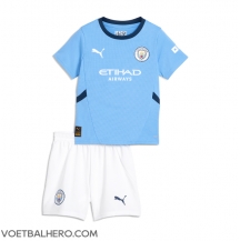 Manchester City Thuis tenue Kids 2024-25 Korte Mouwen (+ broek)