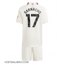 Manchester United Alejandro Garnacho #17 Derde tenue Kids 2023-24 Korte Mouwen (+ broek)