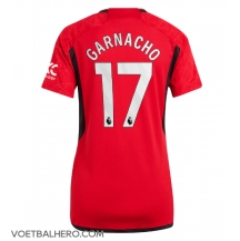 Manchester United Alejandro Garnacho #17 Thuis tenue Dames 2023-24 Korte Mouwen