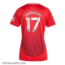 Manchester United Alejandro Garnacho #17 Thuis tenue Dames 2024-25 Korte Mouwen