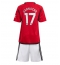 Manchester United Alejandro Garnacho #17 Thuis tenue Kids 2023-24 Korte Mouwen (+ broek)