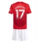 Manchester United Alejandro Garnacho #17 Thuis tenue Kids 2024-25 Korte Mouwen (+ broek)