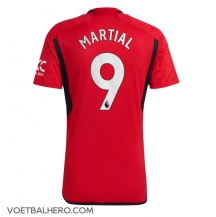 Manchester United Anthony Martial #9 Thuis tenue 2023-24 Korte Mouwen