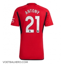 Manchester United Antony #21 Thuis tenue 2023-24 Korte Mouwen