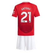 Manchester United Antony #21 Thuis tenue Kids 2024-25 Korte Mouwen (+ broek)