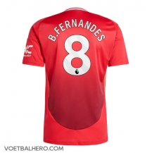 Manchester United Bruno Fernandes #8 Thuis tenue 2024-25 Korte Mouwen