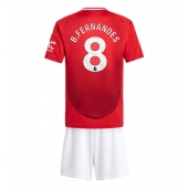 Manchester United Bruno Fernandes #8 Thuis tenue Kids 2024-25 Korte Mouwen (+ broek)