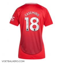 Manchester United Casemiro #18 Thuis tenue Dames 2024-25 Korte Mouwen