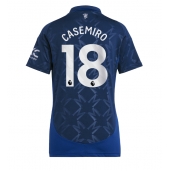 Manchester United Casemiro #18 Uit tenue Dames 2024-25 Korte Mouwen