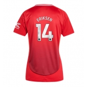 Manchester United Christian Eriksen #14 Thuis tenue Dames 2024-25 Korte Mouwen