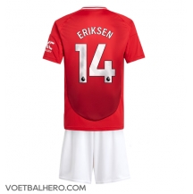 Manchester United Christian Eriksen #14 Thuis tenue Kids 2024-25 Korte Mouwen (+ broek)