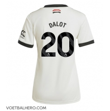 Manchester United Diogo Dalot #20 Derde tenue Dames 2024-25 Korte Mouwen