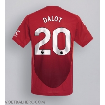 Manchester United Diogo Dalot #20 Thuis tenue 2024-25 Korte Mouwen