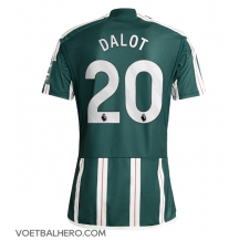 Manchester United Diogo Dalot #20 Uit tenue 2023-24 Korte Mouwen