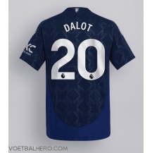 Manchester United Diogo Dalot #20 Uit tenue 2024-25 Korte Mouwen