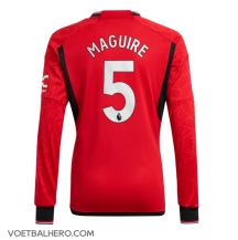 Manchester United Harry Maguire #5 Thuis tenue 2023-24 Lange Mouwen