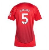 Manchester United Harry Maguire #5 Thuis tenue Dames 2024-25 Korte Mouwen