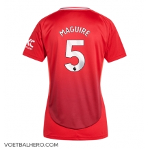 Manchester United Harry Maguire #5 Thuis tenue Dames 2024-25 Korte Mouwen