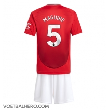 Manchester United Harry Maguire #5 Thuis tenue Kids 2024-25 Korte Mouwen (+ broek)