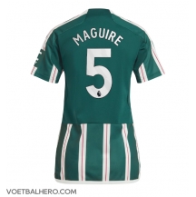 Manchester United Harry Maguire #5 Uit tenue Dames 2023-24 Korte Mouwen