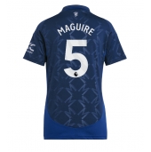 Manchester United Harry Maguire #5 Uit tenue Dames 2024-25 Korte Mouwen