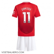 Manchester United Joshua Zirkzee #11 Thuis tenue Kids 2024-25 Korte Mouwen (+ broek)