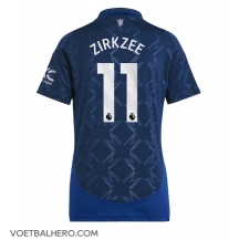 Manchester United Joshua Zirkzee #11 Uit tenue Dames 2024-25 Korte Mouwen