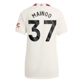 Manchester United Kobbie Mainoo #37 Derde tenue Dames 2023-24 Korte Mouwen